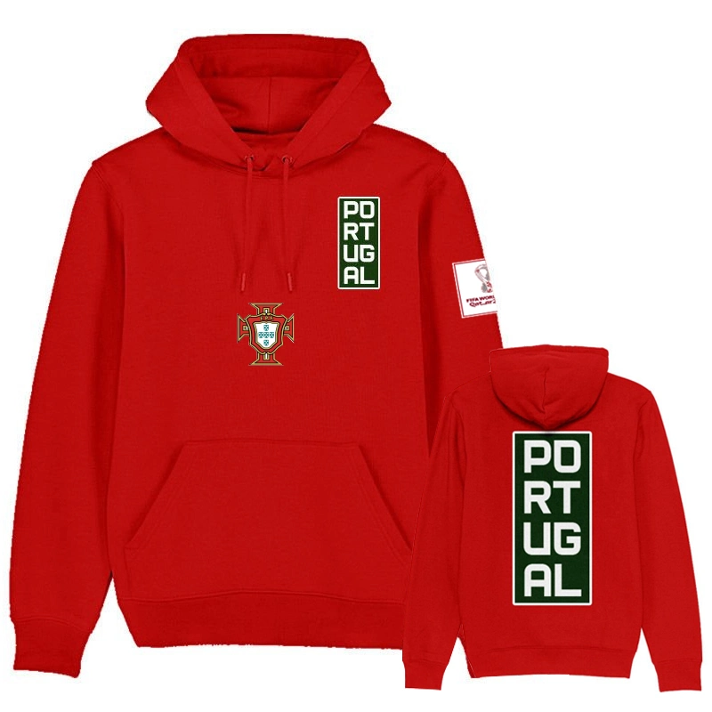 Portugal National Team 2022 Football Pullover Drawstring Hoodies