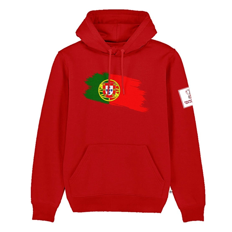 Portugal National Team 2022 Football Pullover Drawstring Hoodies