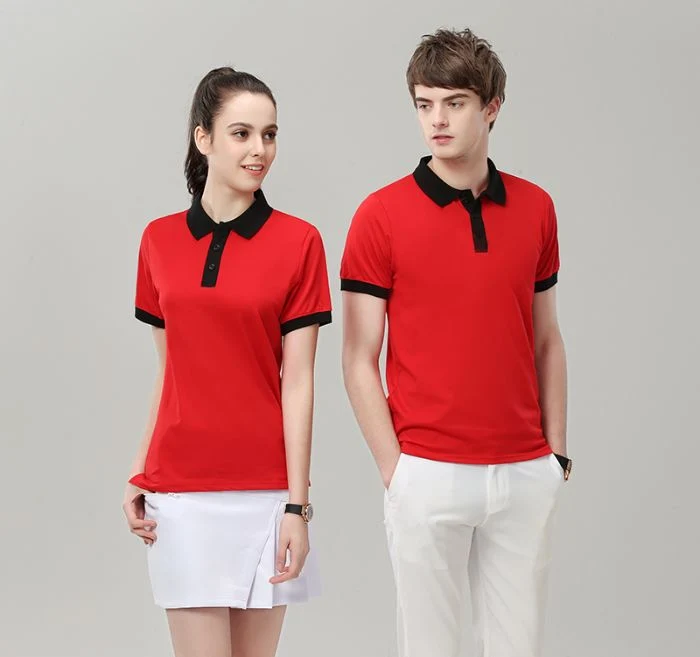 Custom Unisex Uniform Outdoor T-Shirt Short Sleeve Polo Shirt with Print Logo