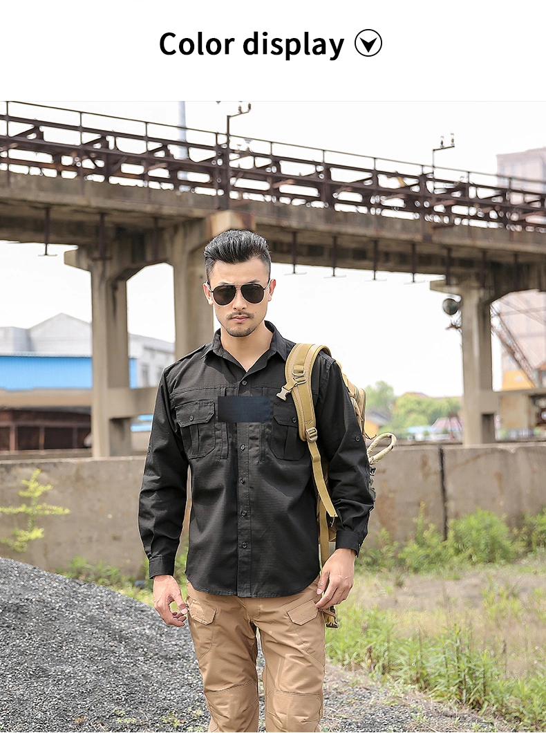 Multi-Pocket Outdoor Long-Sleeved Shirt From China