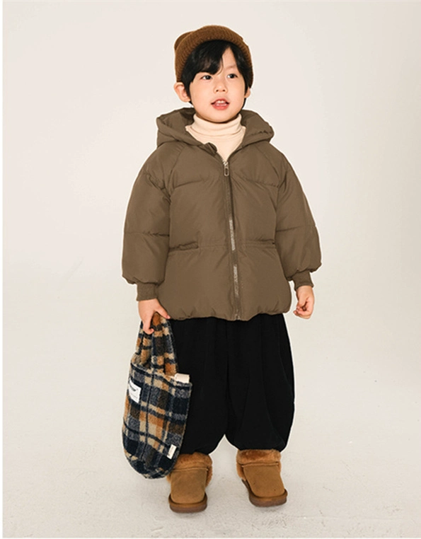 Boys&prime; Pullover Low MOQ Autumn and Winter Round Neck and Fleece Hoodie