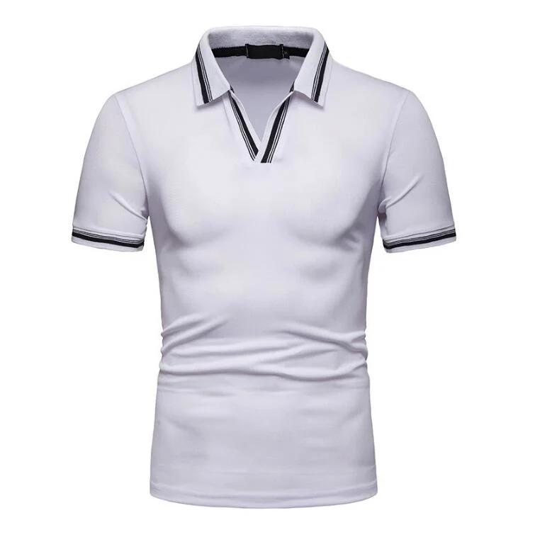 New Design Men&prime; S V Neck Polo Shirt