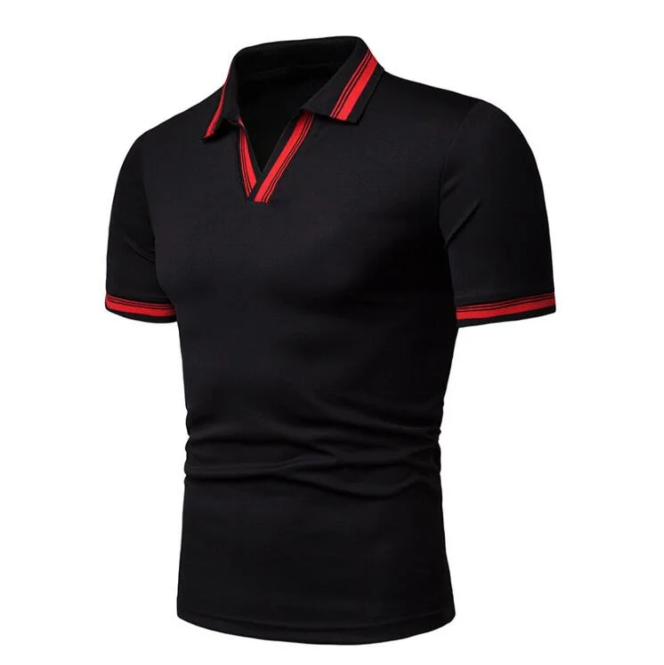 New Design Men&prime; S V Neck Polo Shirt