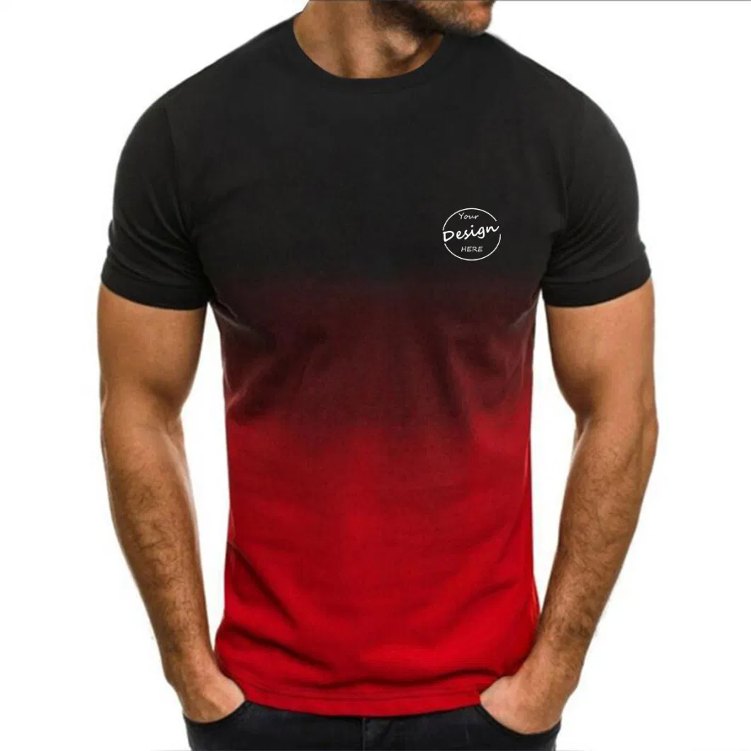 OEM High Quality Custom Wholesale Premium Soft Cotton and Spandex Slim Fit T Shirt Gym Sport Men Tie Dye Shirt