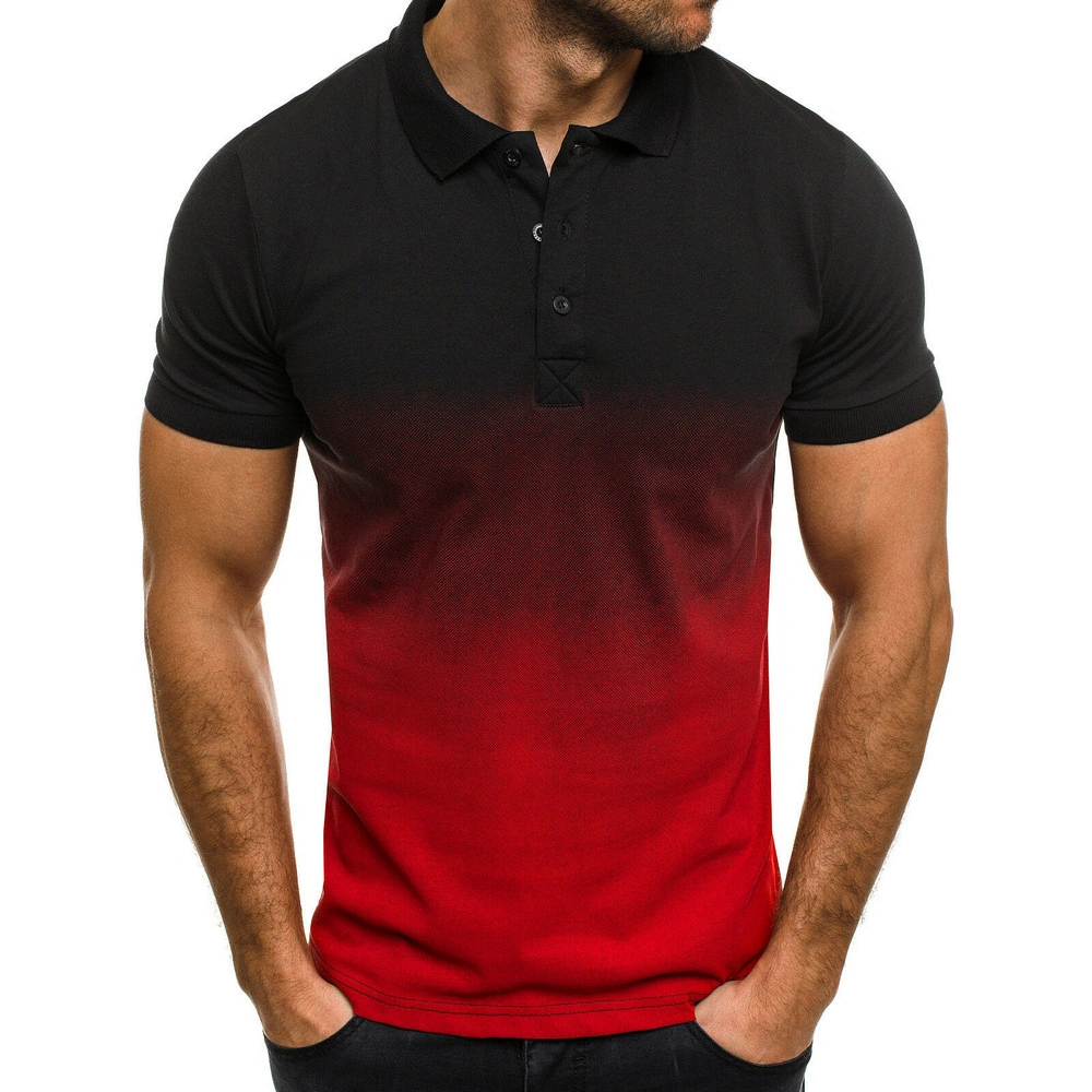 Custom High Quality Golf Polo T Shirt 100% Cotton Tie Dyed Polo Shirt for Men