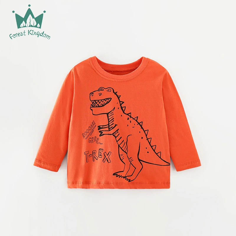 Spring and Autumn Boy Children&prime;s Long-Sleeved T-Shirt Casual Bottoming Shirt