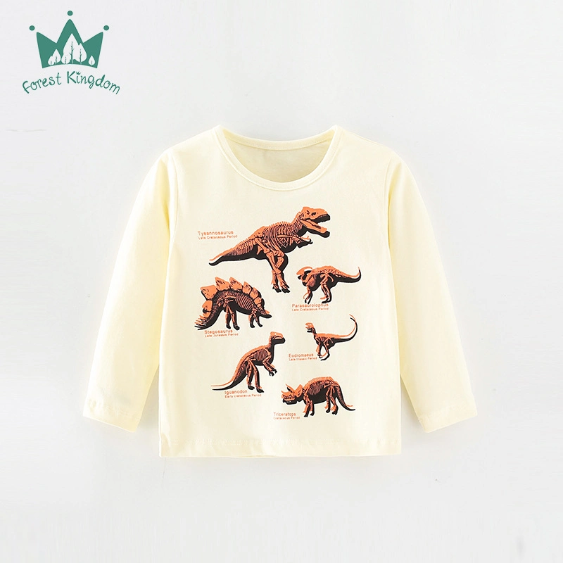 Spring and Autumn Boy Children&prime;s Long-Sleeved T-Shirt Casual Bottoming Shirt