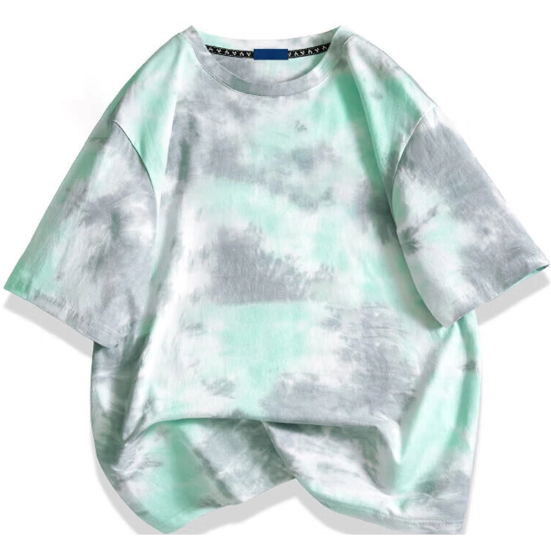 100 Polyester Unisex Colorful Printed Oversized Tie Dye Shirt