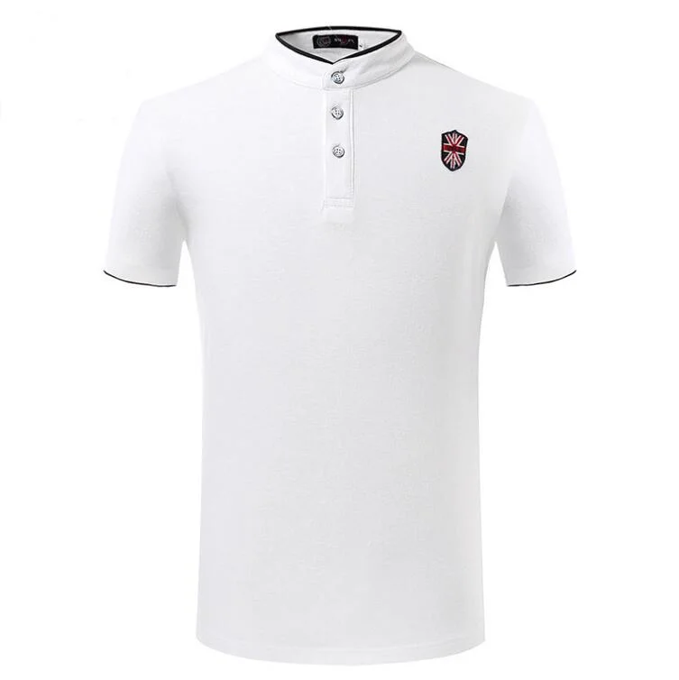 New Design Custom Men Cotton Solid Color Pique Polo Shirts