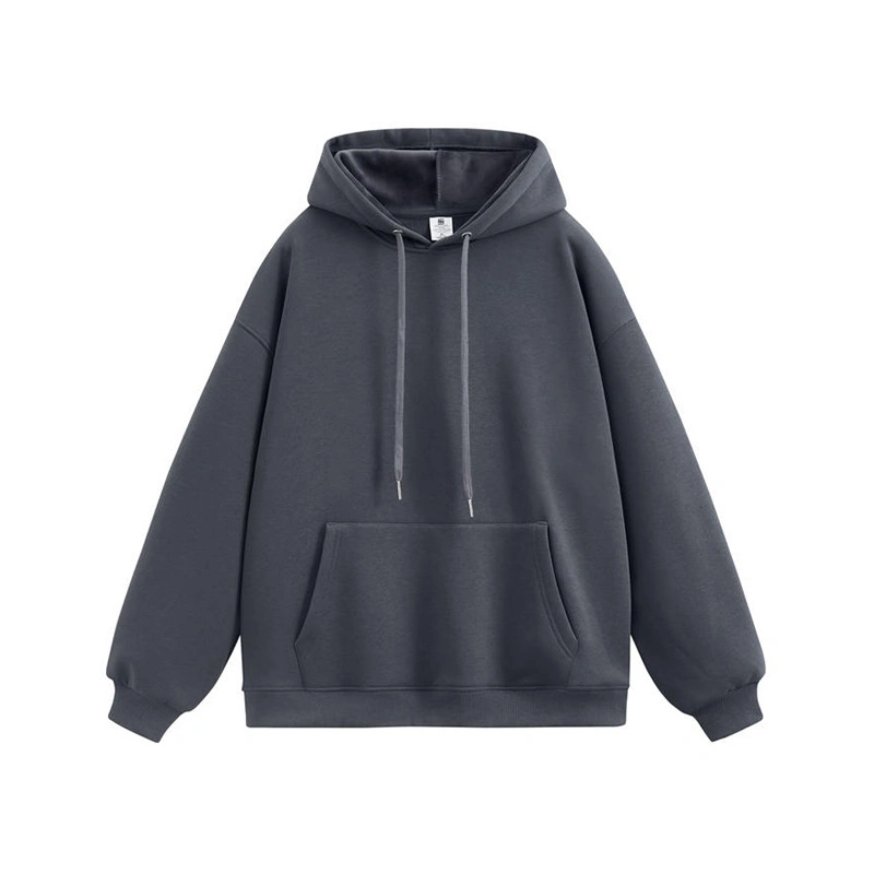 Pure Color Unisex Drawstring Cotton Hoodie Sweatshirt Hoody