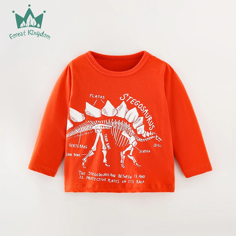 Spring and Autumn Boy Children&prime;s Long-Sleeved T-Shirt Casual Bottoming Shirt