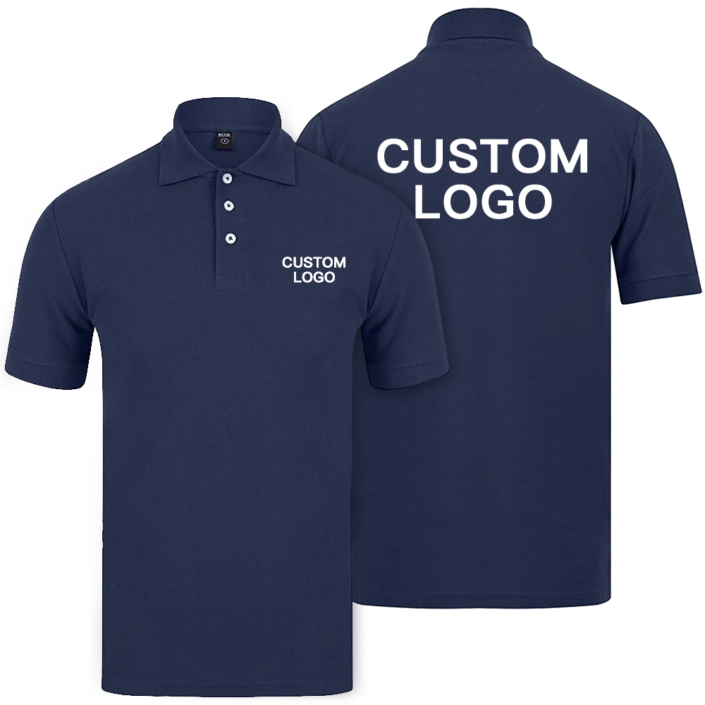 Custom Polo Shirt for Men Personalized Golf Jersey Embroidered or Print Text &amp; Logo 3 Sides