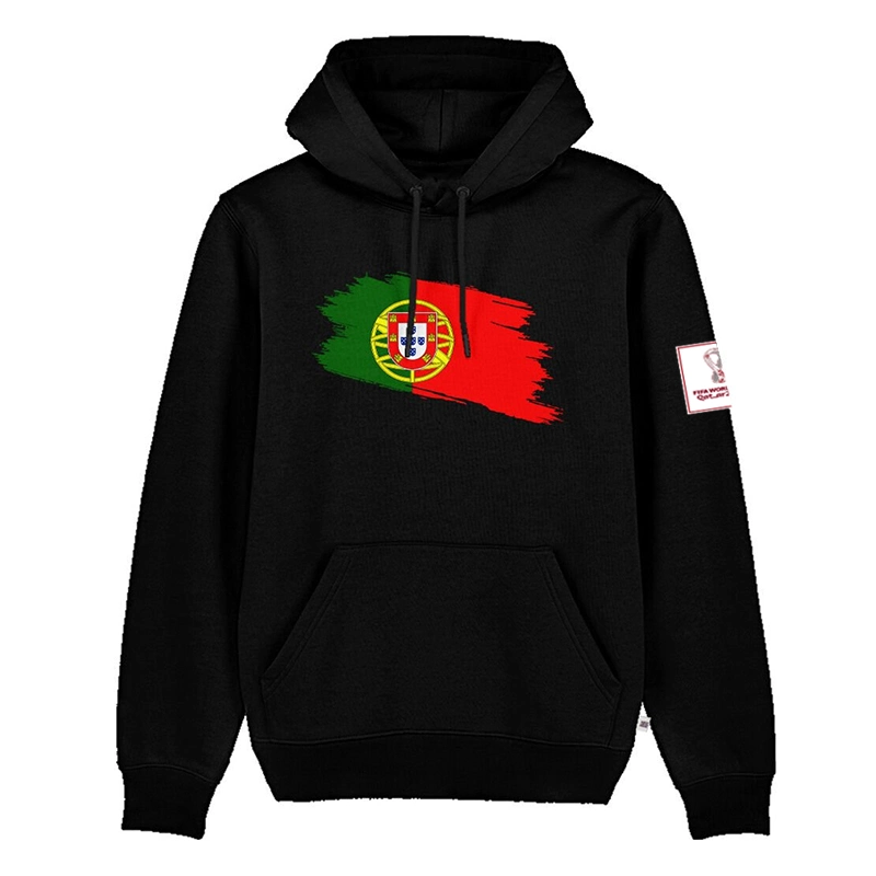 Portugal National Team 2022 Football Pullover Drawstring Hoodies