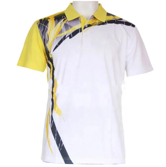 Personalized Printing Men Polo T Shirts Polyester Cycling Sports Polo Shirts Wholesale