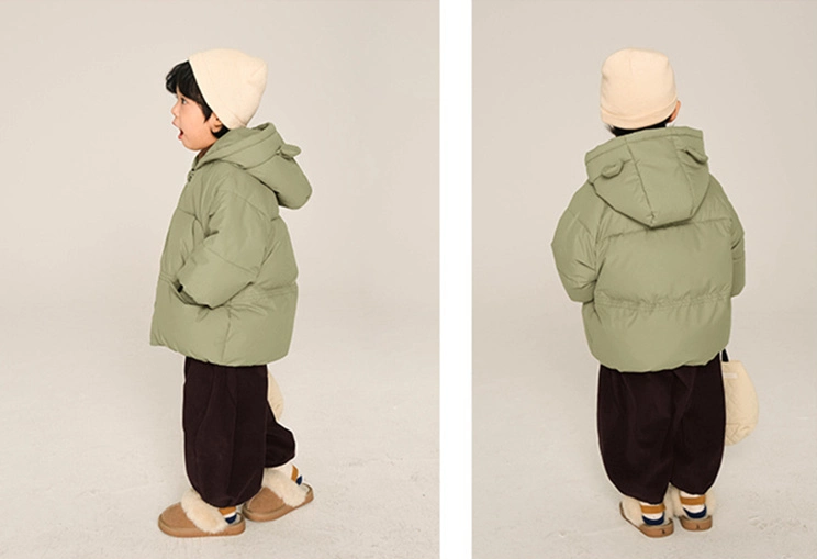 Boys&prime; Pullover Low MOQ Autumn and Winter Round Neck and Fleece Hoodie