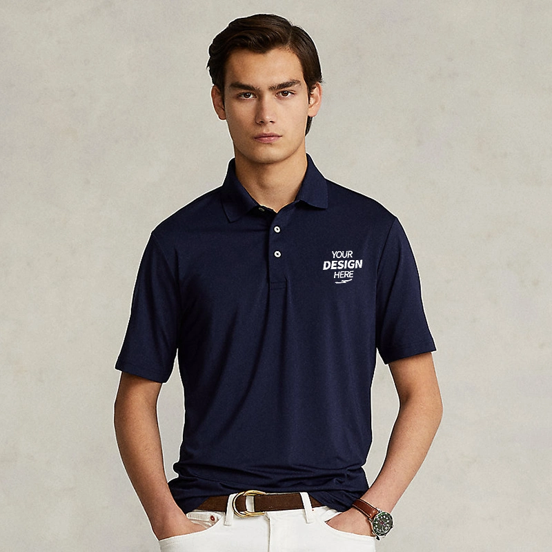 Custom Polo Shirt for Men Personalized Golf Jersey Embroidered or Print Text &amp; Logo 3 Sides