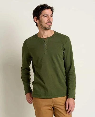 High Quality Bamboo Men&prime;s Primo Long Sleeve Henley