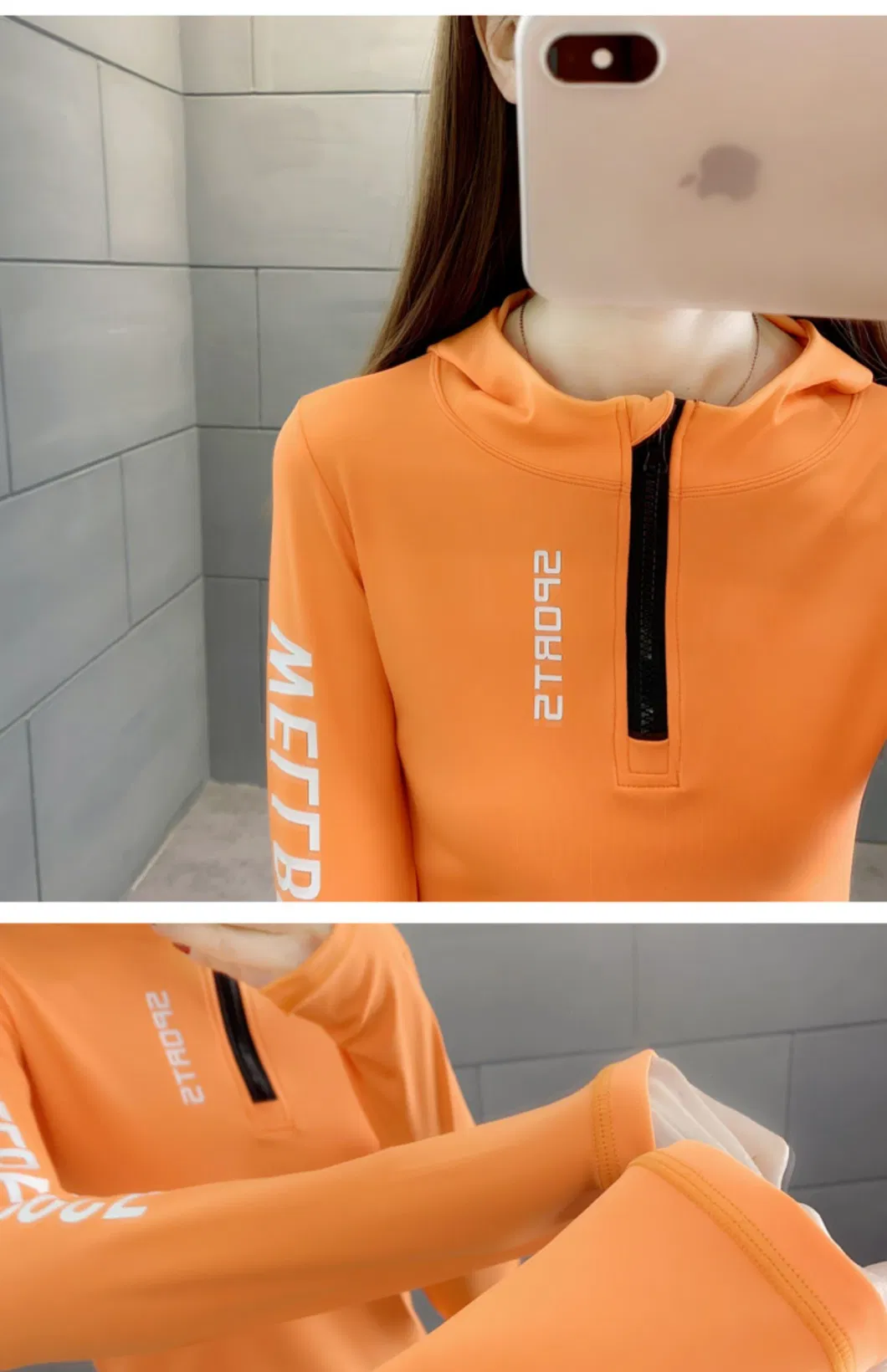 Women&prime;s Tight Yoga Hoodie Outdoor Running Long Sleeve