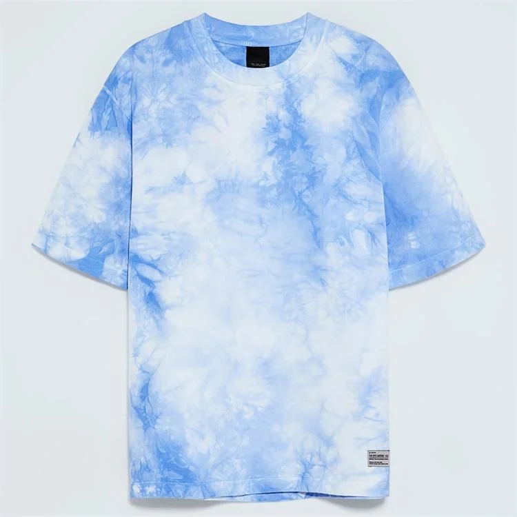 Shirt Custom 100% Cotton Streetwear Hip Hop Tie Dye T Shirts for Men China Wholesale Clothing