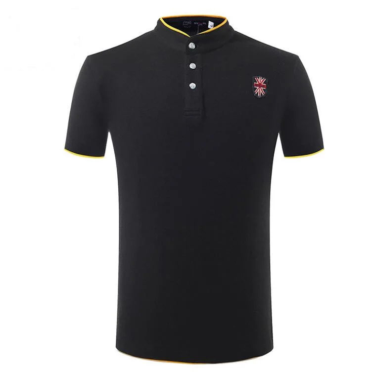 New Design Custom Men Cotton Solid Color Pique Polo Shirts