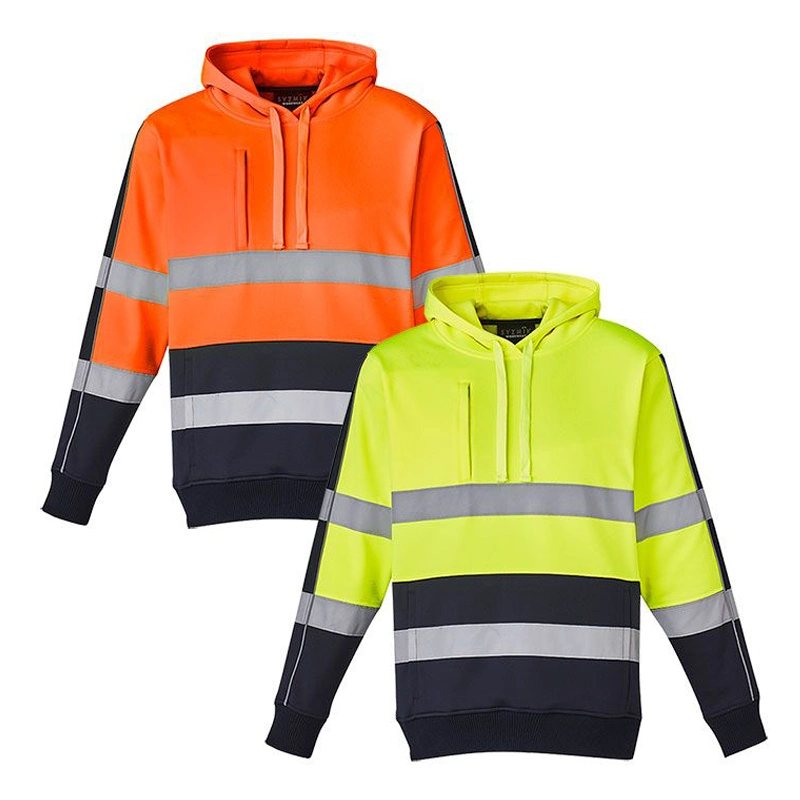 Custom Brand Screen Printing Logo Drawstring Mens Oversized Colorblock Work Wearflourescent Hoodies Running Hoodie