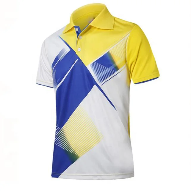 Personalized Printing Men Polo T Shirts Polyester Cycling Sports Polo Shirts Wholesale