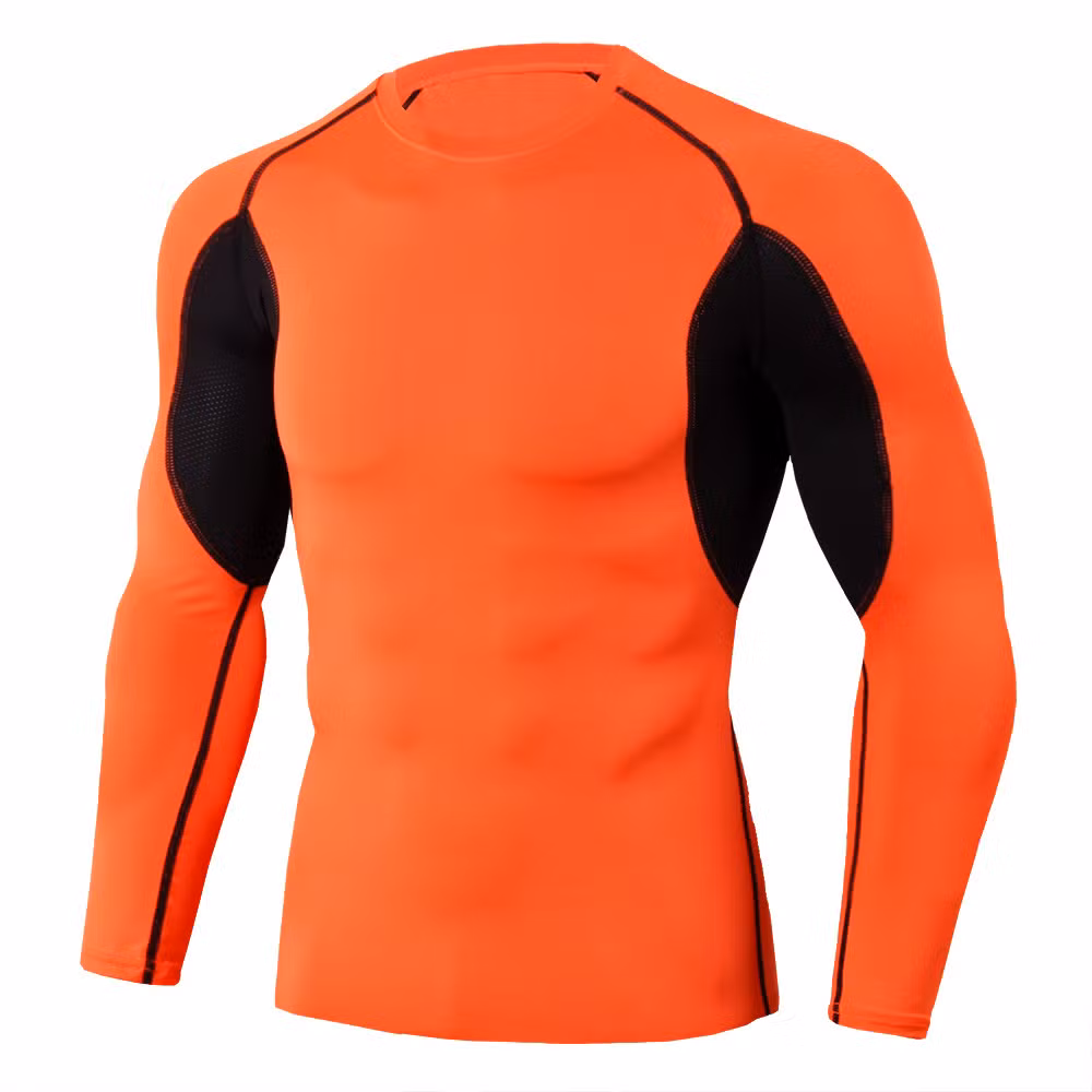 Sportswear Breathable Quickly Drying Running Training Clothes Long Sleeve Tight for Men