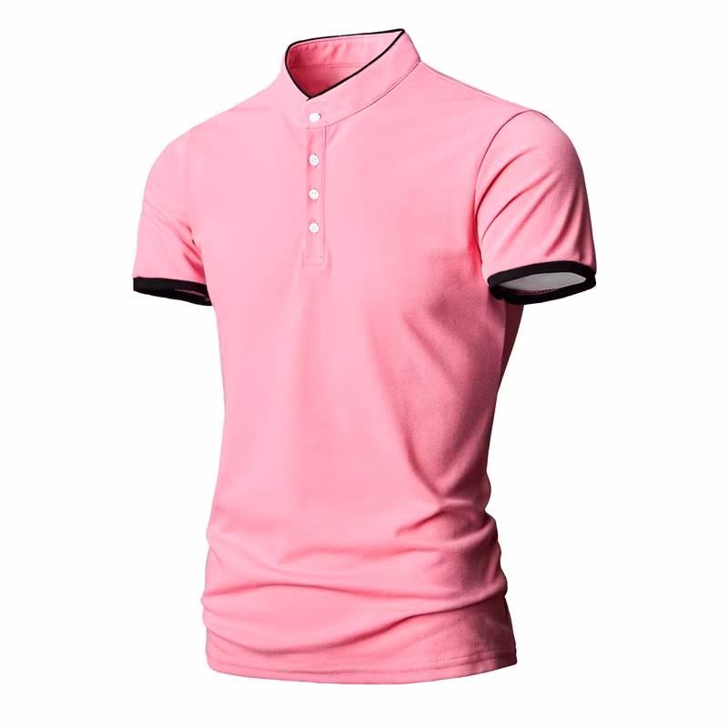 Factory Custom Summer Men&prime;s Solid Color Polo Shirt Casual Sports Large Size Men&prime;s Top Support Custom Logo