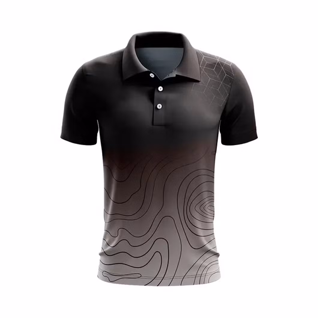 OEM Custom Logo Printed Tee Sublimated Golf Jersey Custom Full Sublimation Printing Mens Polo Shirt