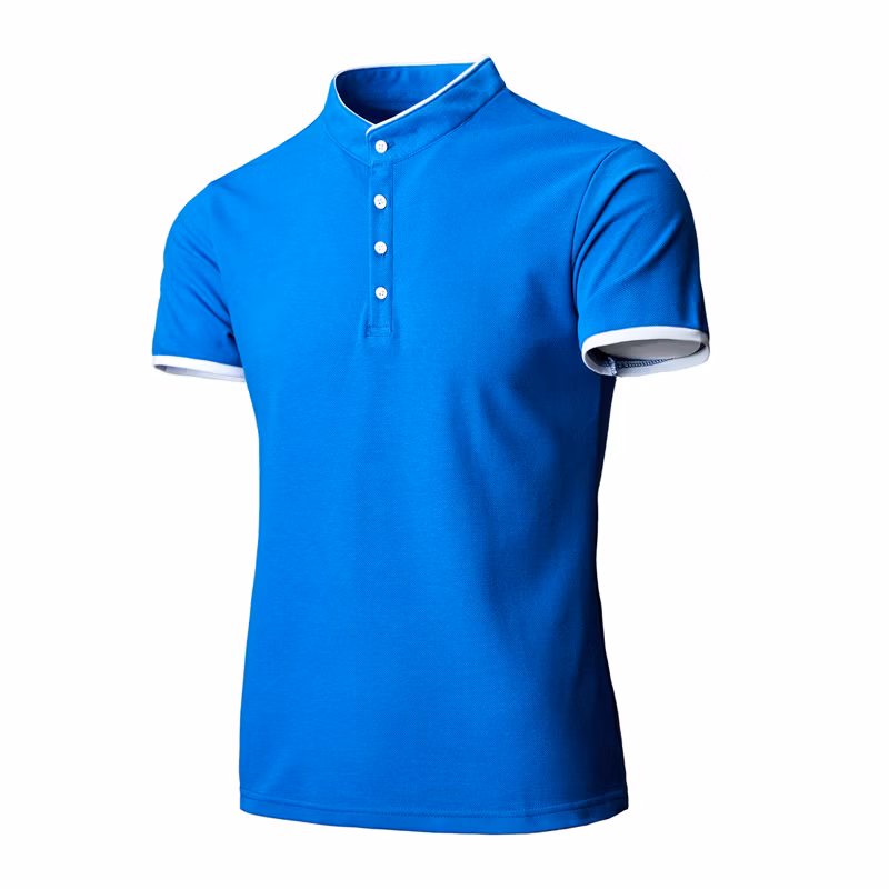 Factory Custom Summer Men&prime;s Solid Color Polo Shirt Casual Sports Large Size Men&prime;s Top Support Custom Logo