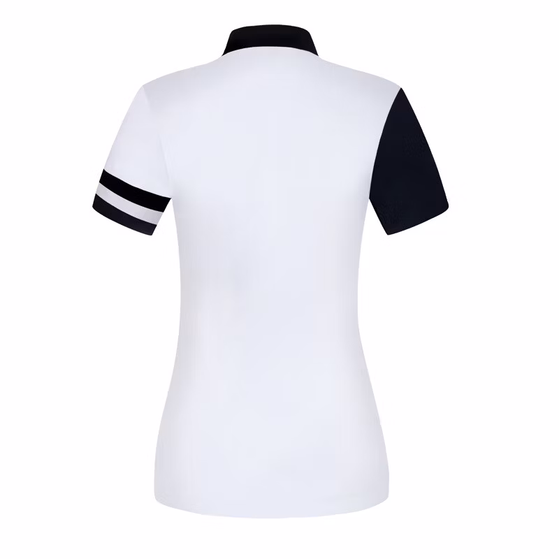 Womens Golf Shirts Short Sleeve Polo Shirts Collared Quick Dry Tennis Top Lightweight Outdoor Sports Slim Fit Tops