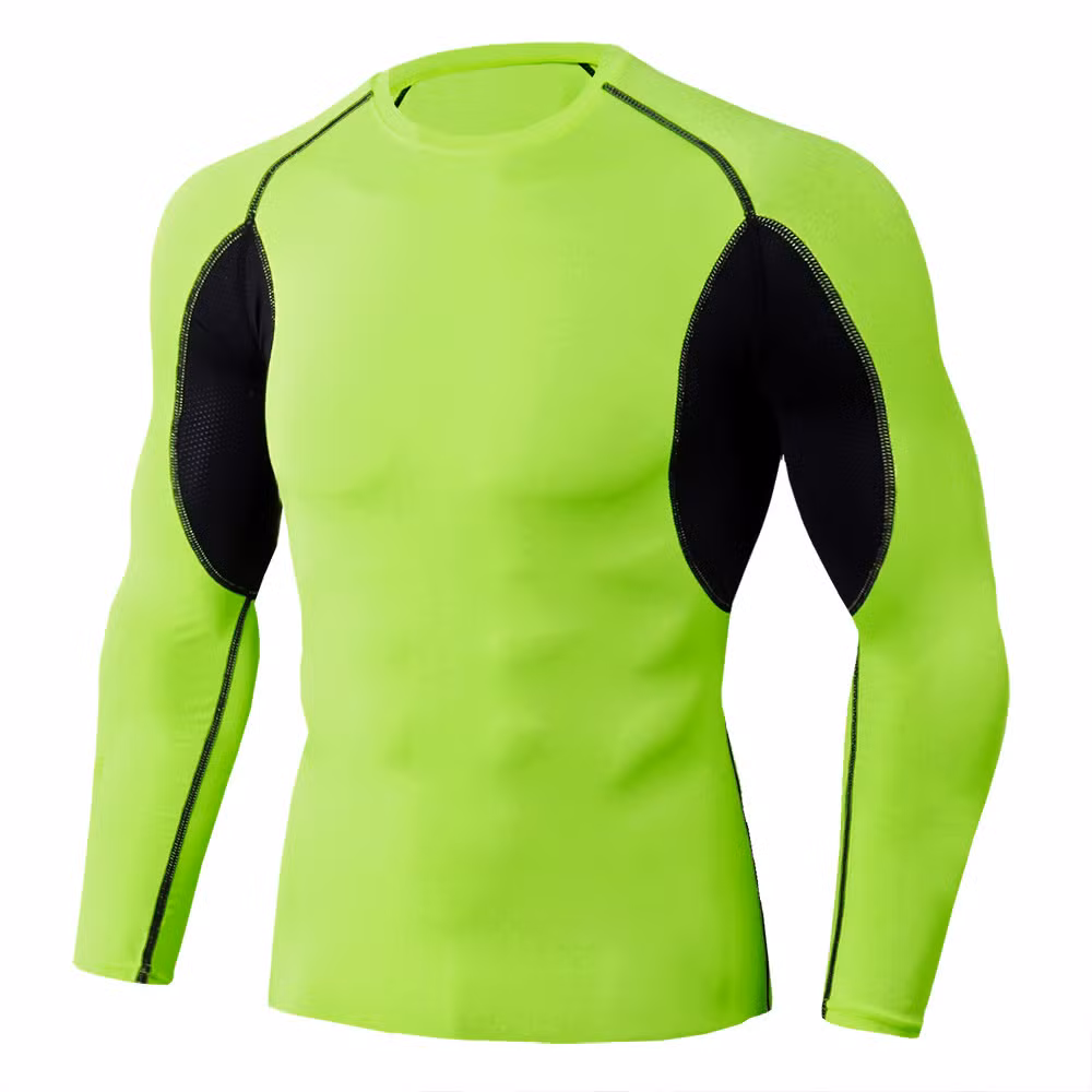 Sportswear Breathable Quickly Drying Running Training Clothes Long Sleeve Tight for Men
