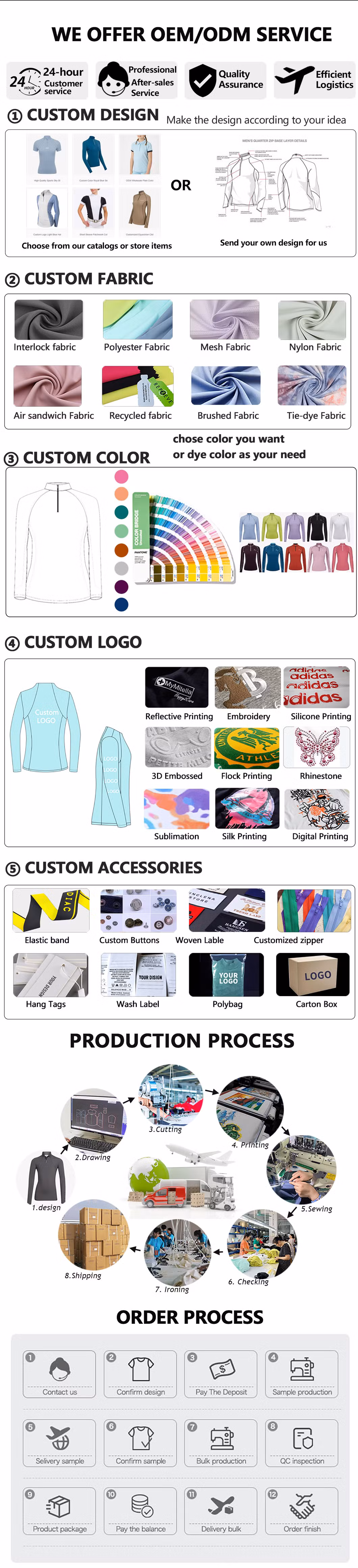 High Quality Dry Fit Soft Fabric Riding Professional Competition Button Long Sleeve Equestrian White Show Shirts