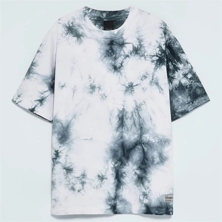 Shirt Custom 100% Cotton Streetwear Hip Hop Tie Dye T Shirts for Men China Wholesale Clothing