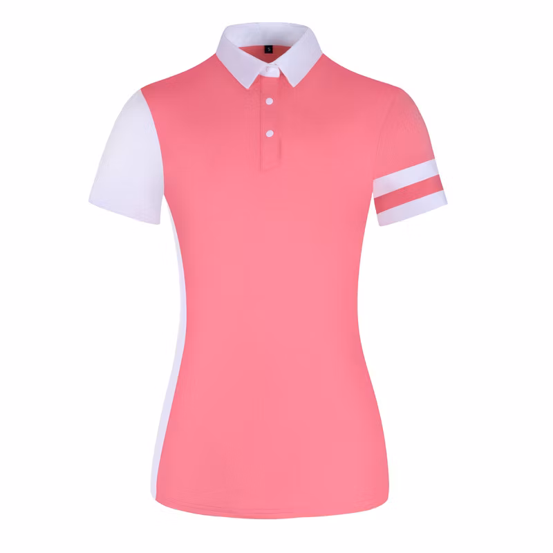 Womens Golf Shirts Short Sleeve Polo Shirts Collared Quick Dry Tennis Top Lightweight Outdoor Sports Slim Fit Tops