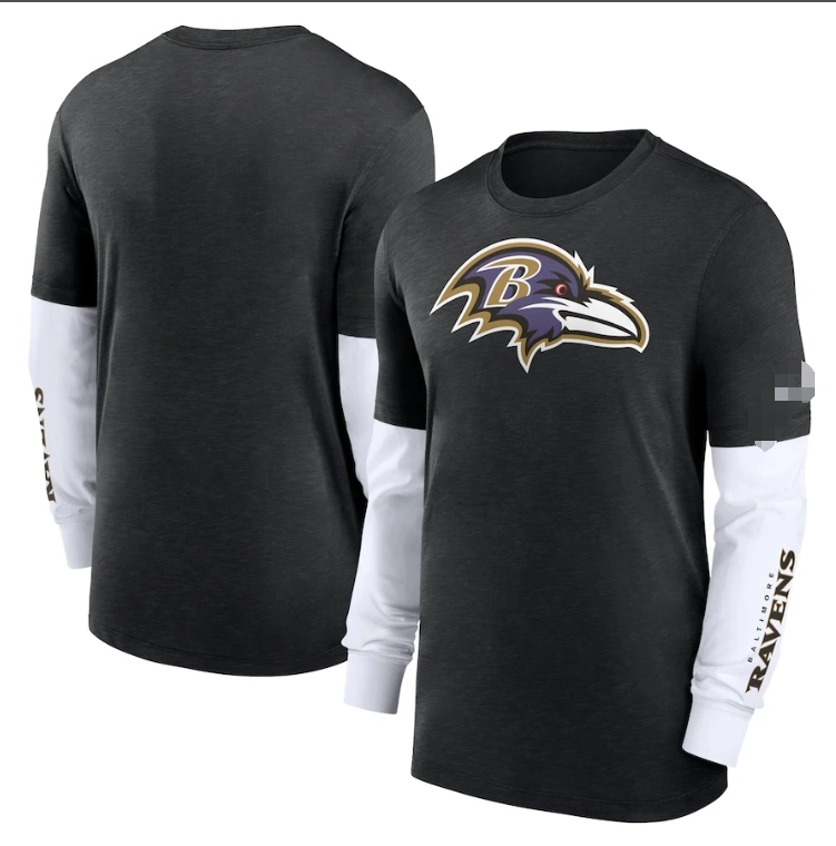 Wholesale Dropshipping Minnesota--Vikings Heather Purple Slub Fashion Long Sleeve T-Shirt