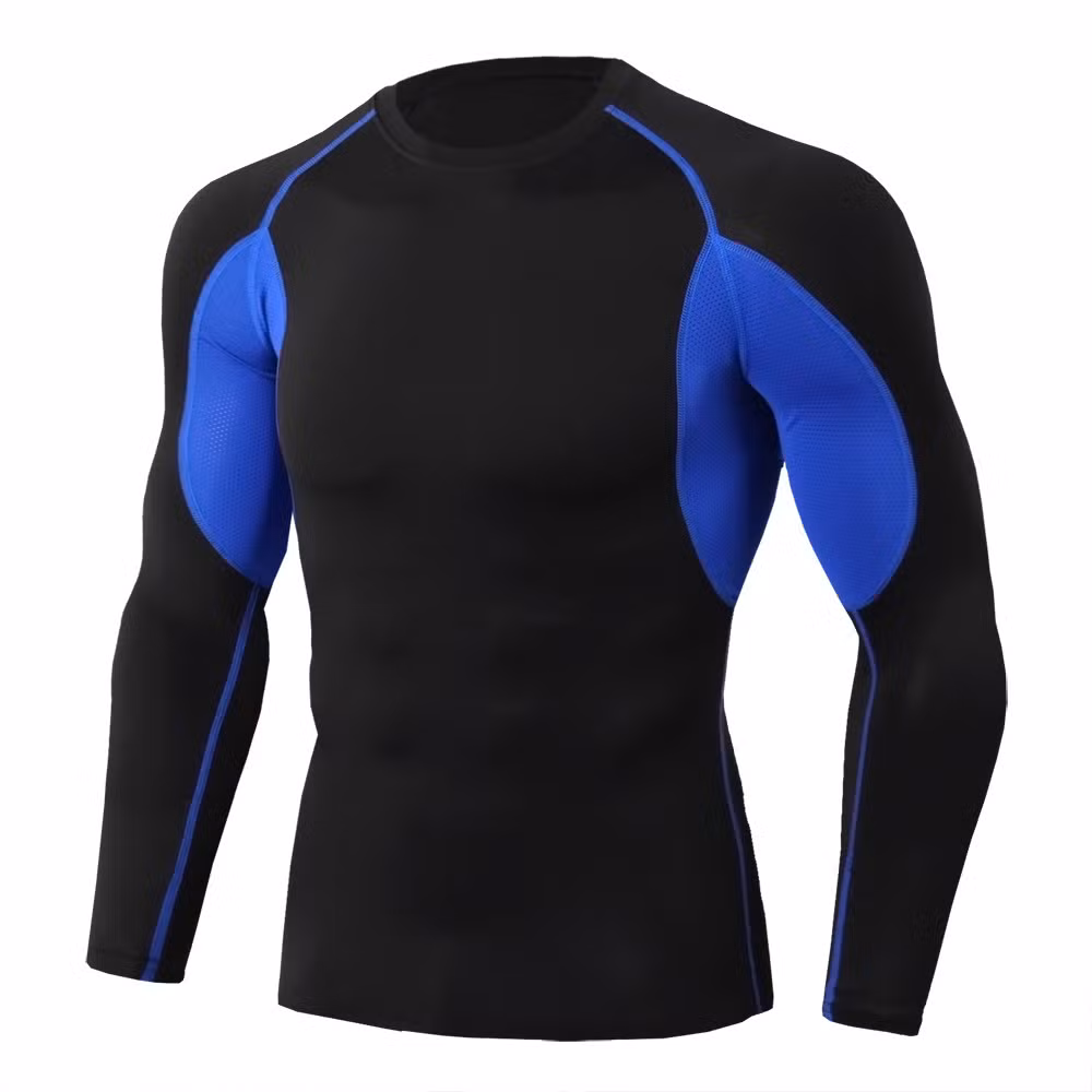 Sportswear Breathable Quickly Drying Running Training Clothes Long Sleeve Tight for Men
