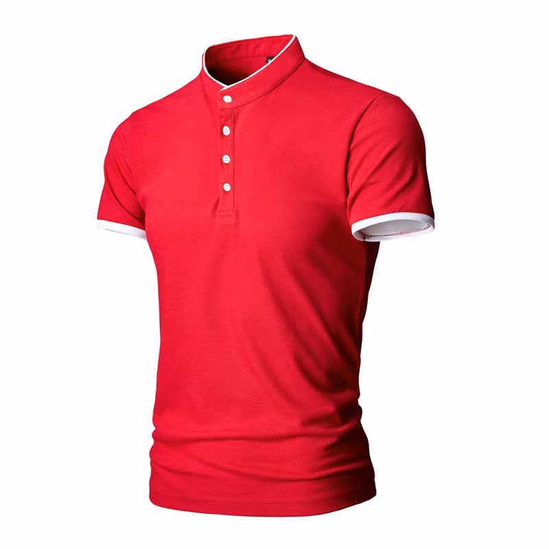 Factory Custom Summer Men&prime;s Solid Color Polo Shirt Casual Sports Large Size Men&prime;s Top Support Custom Logo