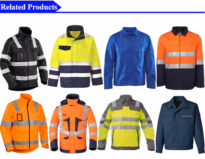 High Visibility Long Sleeve Shirts Fluorescent Yellow Industrial Workwear Work Shirts