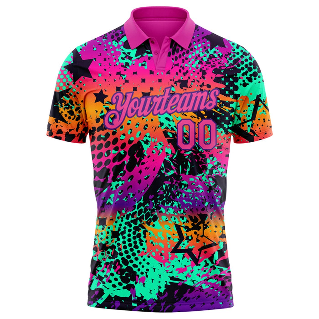 Wholesale 100%Polyester Custom Sublimation Design Embroidery Polo Shirts