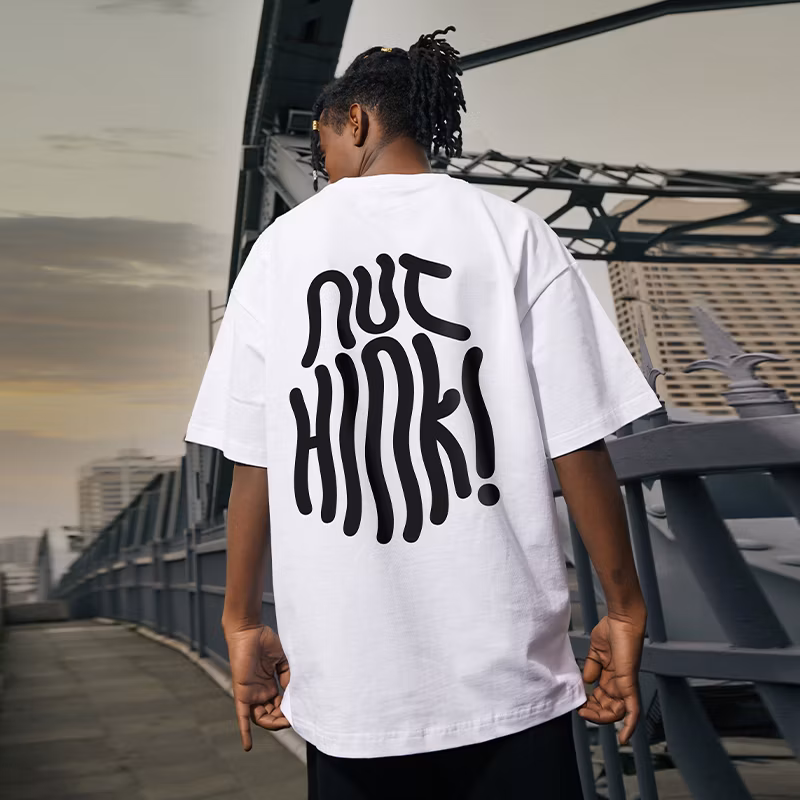 OEM Customized T-Shirt Pour Hommes America Size Cotton White Round Neck Hip Hop T-Shirts Pour Hommes