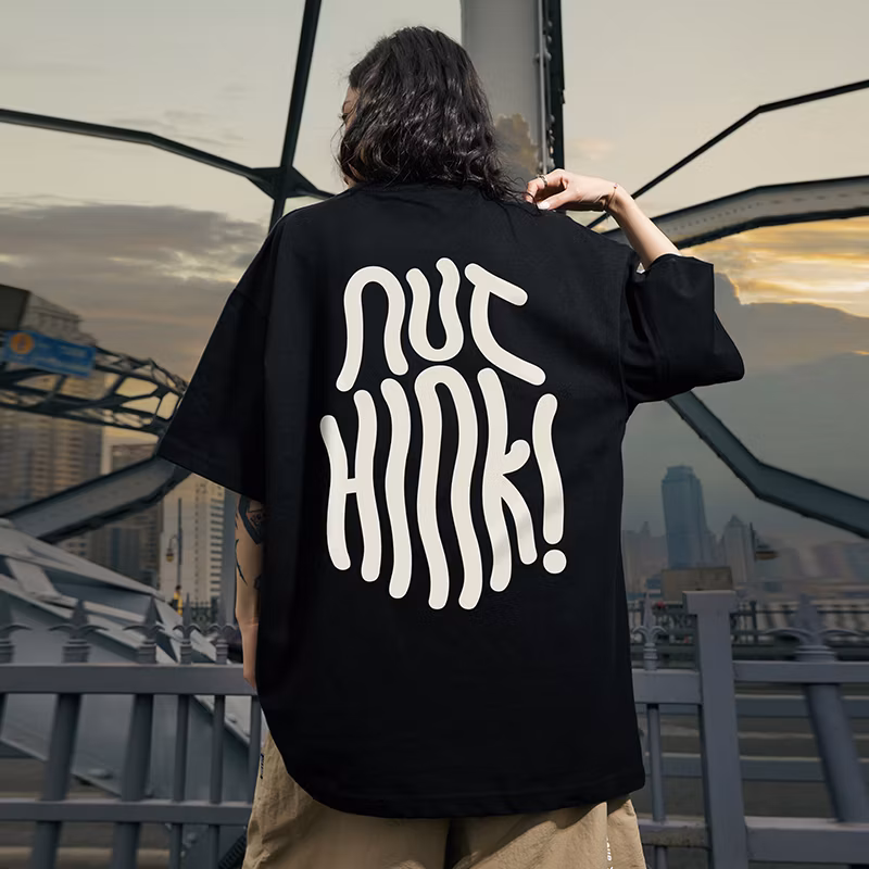 OEM Customized T-Shirt Pour Hommes America Size Cotton White Round Neck Hip Hop T-Shirts Pour Hommes