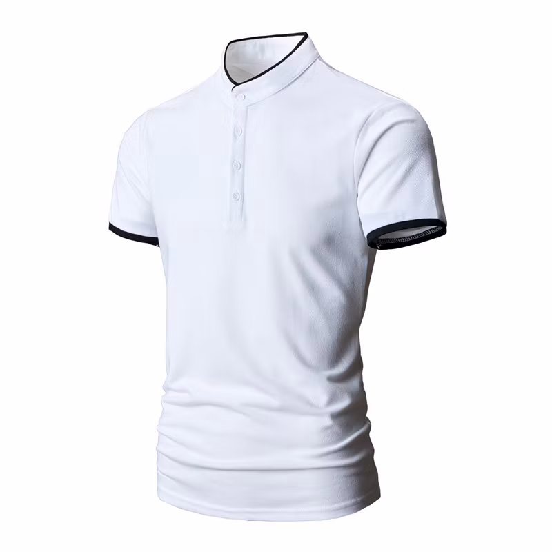 Factory Custom Summer Men&prime;s Solid Color Polo Shirt Casual Sports Large Size Men&prime;s Top Support Custom Logo