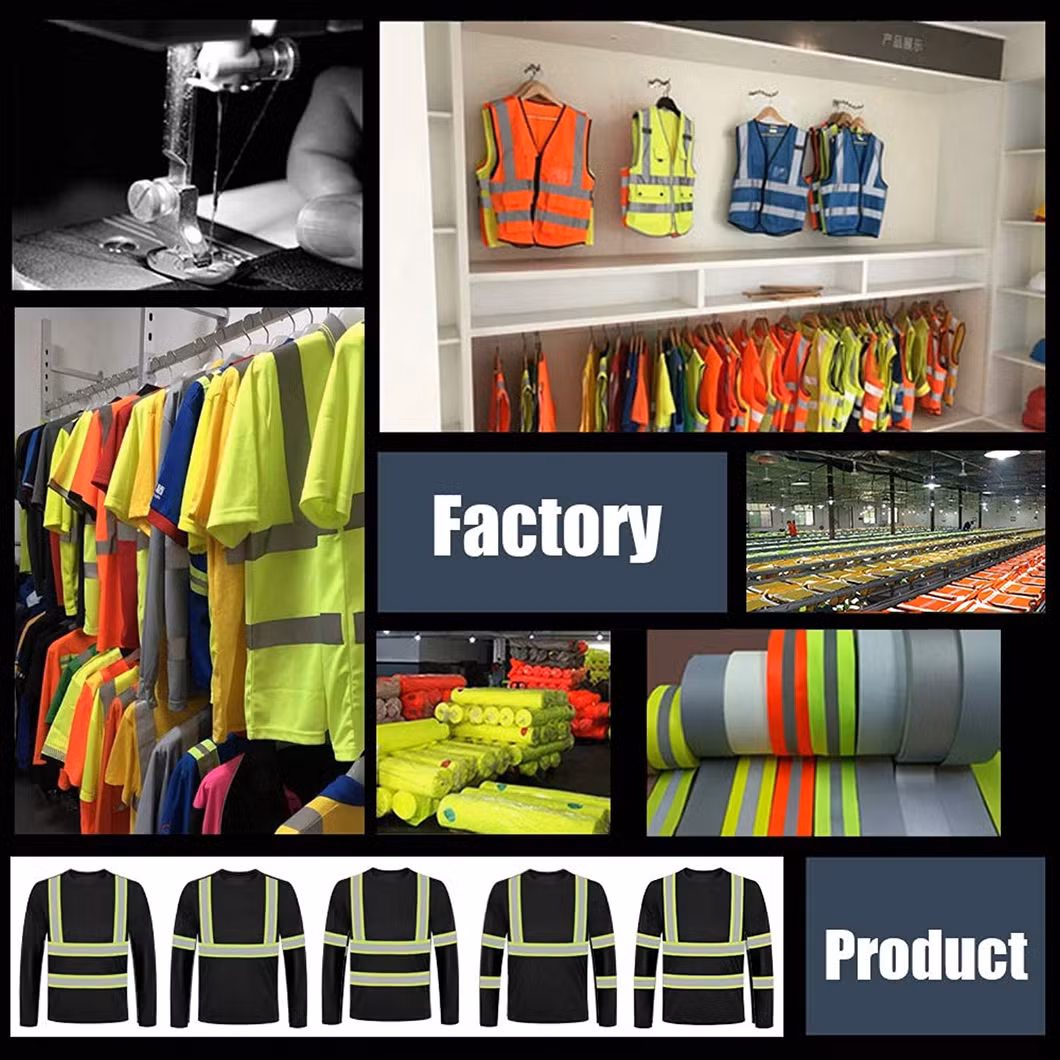 Hi Vis Safety Polo Shirt Customize Your Logo with High Visibility Reflective Strips Short Sleeve T-Shirt