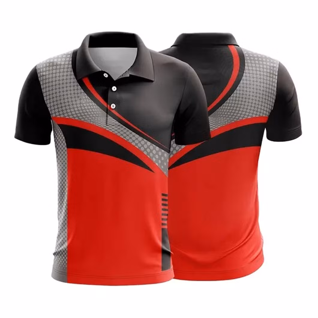 OEM Custom Logo Printed Tee Sublimated Golf Jersey Custom Full Sublimation Printing Mens Polo Shirt