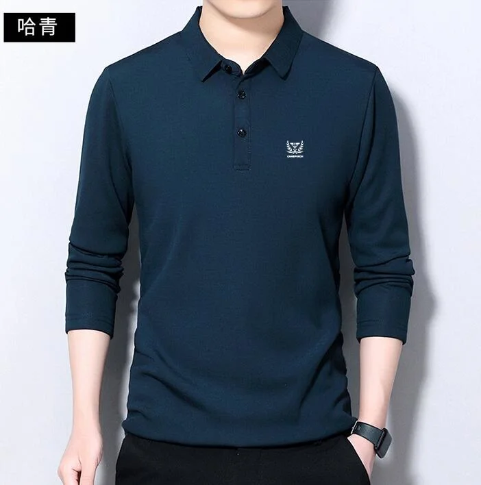 High Quality Classicial Men&prime;s Long Sleeve Polo Shirt with Custom Logo Embroidery