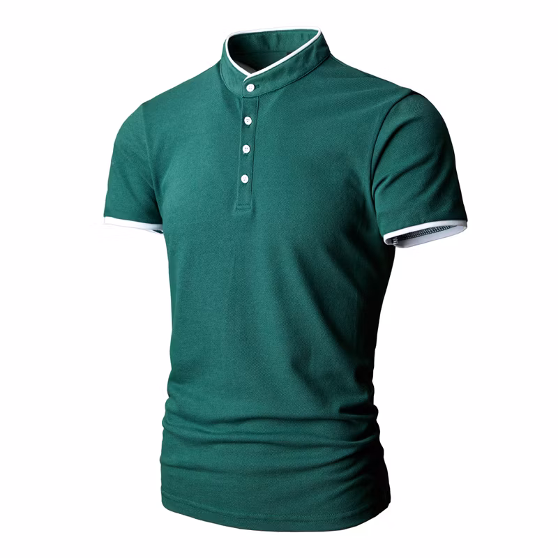 Factory Custom Summer Men&prime;s Solid Color Polo Shirt Casual Sports Large Size Men&prime;s Top Support Custom Logo