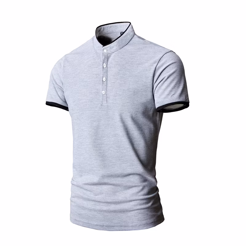 Factory Custom Summer Men&prime;s Solid Color Polo Shirt Casual Sports Large Size Men&prime;s Top Support Custom Logo