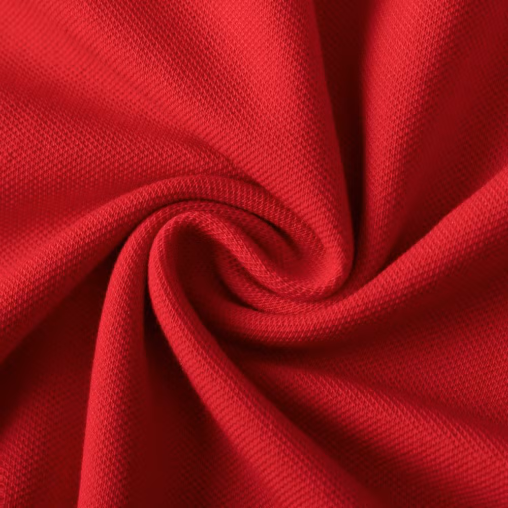 Solid Color Adult Cotton Spandex Lapel Collar Short Sleeve Polo Shirt