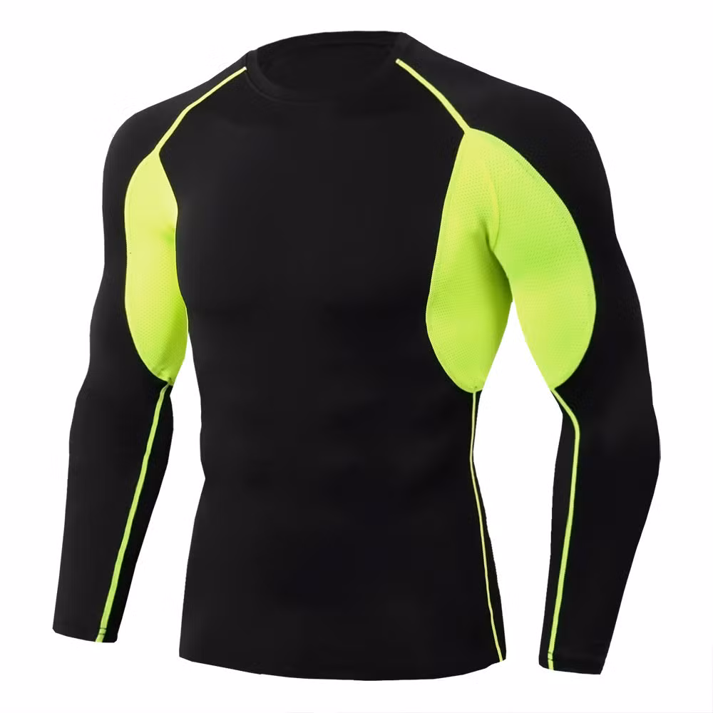 Sportswear Breathable Quickly Drying Running Training Clothes Long Sleeve Tight for Men